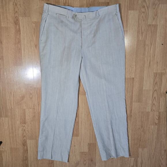 Peter Millar Pants Mens 38 Wool Linen Blend Vitale Barberis Canonico Italian - Picture 1 of 15